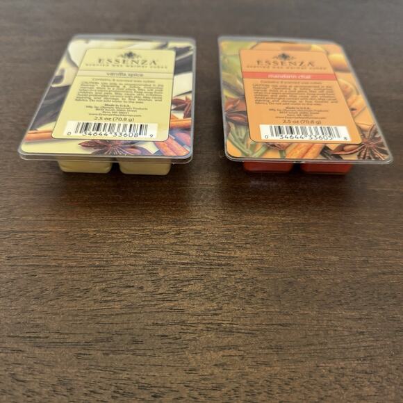 NEW 2 Essenza Scented Wax Warmer Cubes RARE Mandarin Chai Vanilla Spice Made USA - Picture 5 of 9